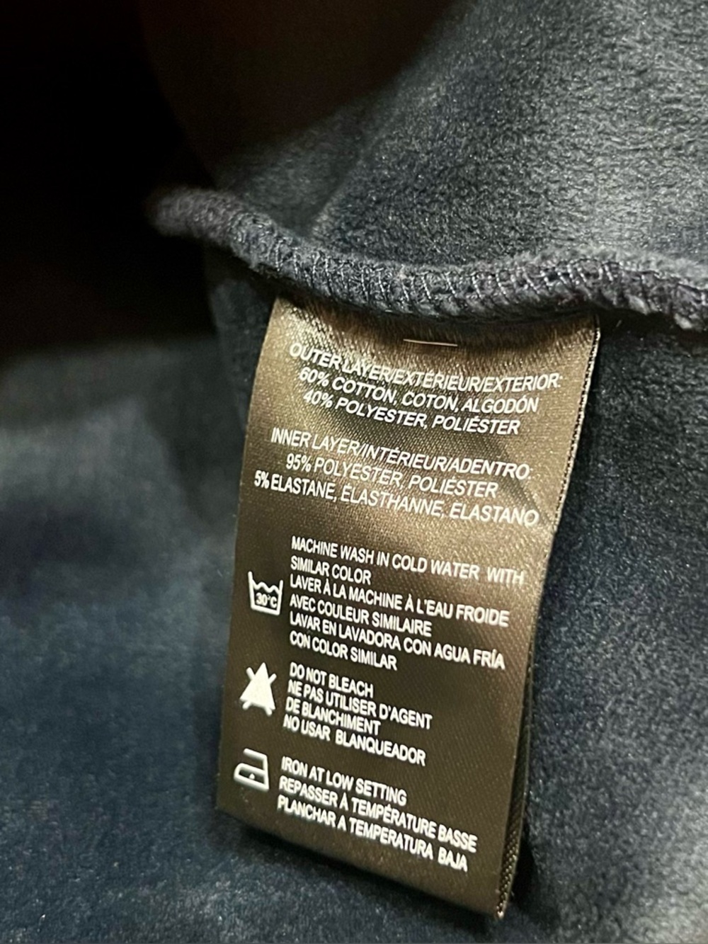 Report Collection Navy Shacket / Jacket Size Large - Picture 9 of 10